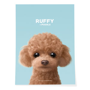 Ruffy the Poodle Art Poster