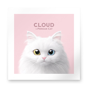 Cloud the Persian Cat Art Print