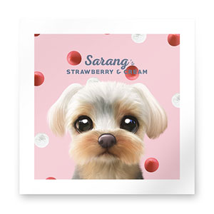 Sarang the Yorkshire Terrier’s Strawberry &amp; Cream Art Print