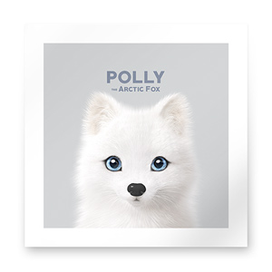Polly the Arctic Fox Art Print