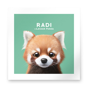 Radi the Lesser Panda Art Print