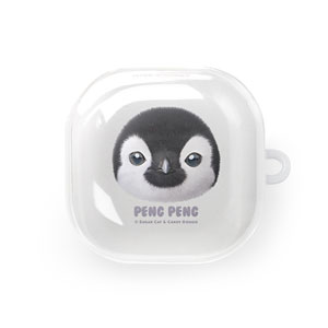 Peng Peng the Baby Penguin Face Buds Pro/Live TPU Case