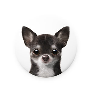 Leon the Chihuahua Mirror Button