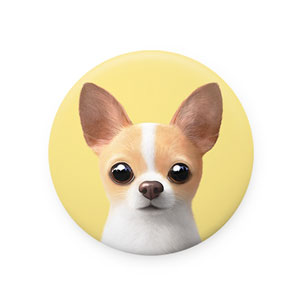 Yebin the Chihuahua Mirror Button