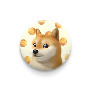 Doge’s Golden Coin Pin/Magnet Button