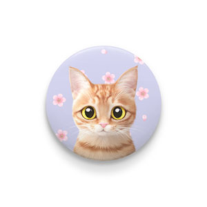 Ssol’s Cherry Blossom Pin/Magnet Button