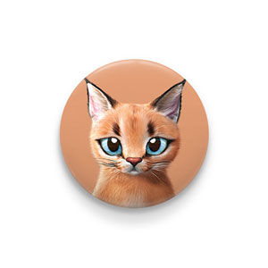 Cali the Caracal Pin/Magnet Button