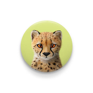 Samantha the Cheetah Pin/Magnet Button