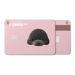 Choco the Black Poodle Face Card Holder