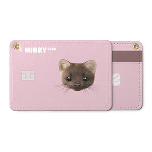 Minky the American Mink Face Card Holder