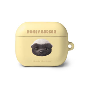 Honey Badger Face AirPods 3 Hard Case