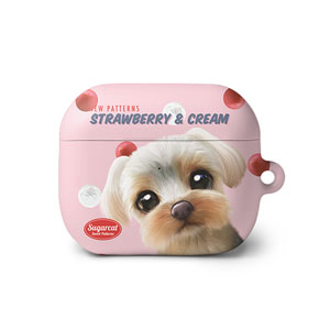 Sarang the Yorkshire Terrier’s Strawberry &amp; Cream New Patterns AirPods 3 Hard Case