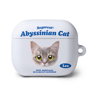Leo the Abyssinian Blue Cat TypeFace AirPods 3 Hard Case