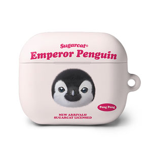 Peng Peng the Baby Penguin TypeFace AirPods 3 Hard Case