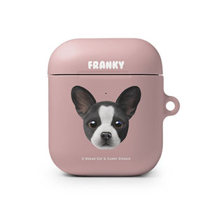 Franky the French Bulldog Face AirPod Hard Case