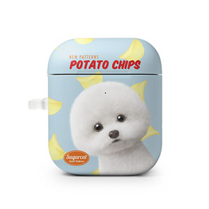 Dongle the Bichon&#039;s Potato Chips New Patterns AirPod Hard Case