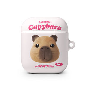 Capybara the Capy TypeFace AirPod Hard Case