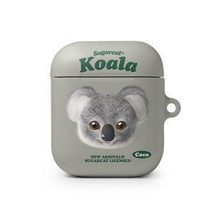 Coco the Koala TypeFace AirPod Hard Case