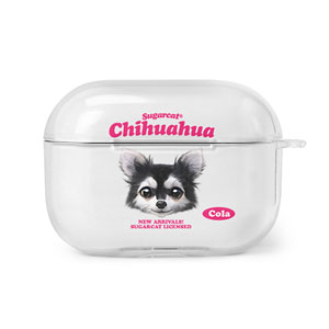 Cola the Chihuahua TypeFace AirPod PRO Clear Hard Case
