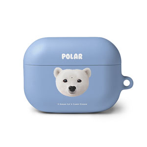 Polar the Polar Bear Face AirPod PRO Hard Case