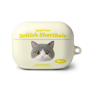 Max the British Shorthair TypeFace AirPod PRO Hard Case