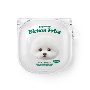 Dongle the Bichon TypeFace Buds Pro/Live Clear Hard Case
