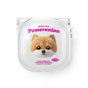 Pommy the Pomeranian TypeFace Buds Pro/Live Clear Hard Case