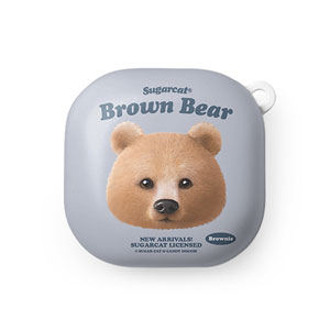 Brownie the Bear TypeFace Buds Pro/Live Hard Case