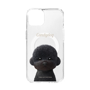 Cola the Medium Poodle Simple Clear Gelhard Case (for MagSafe)