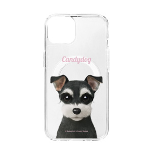 Jini the Schnauzer Simple Clear Gelhard Case (for MagSafe)