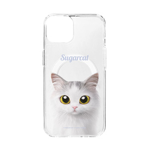 Rangi the Norwegian forest Simple Clear Gelhard Case (for MagSafe)