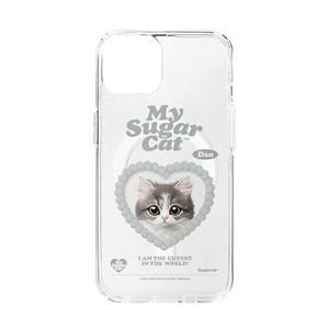 Dan the Kitten MyHeart Clear Gelhard Case (for MagSafe)