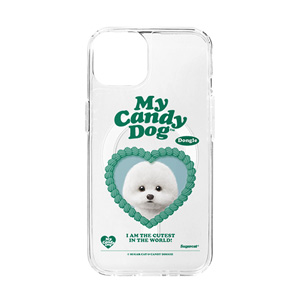 Dongle the Bichon MyHeart Clear Gelhard Case (for MagSafe)