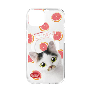Jamong&#039;s Grapefruit New Patterns Clear Gelhard Case (for MagSafe)