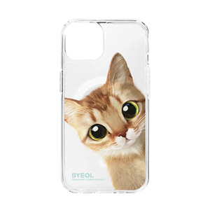 Byeol Peekaboo Clear Gelhard Case (for MagSafe)