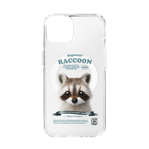 Nugulman the Raccoon New Retro Clear Gelhard Case (for MagSafe)