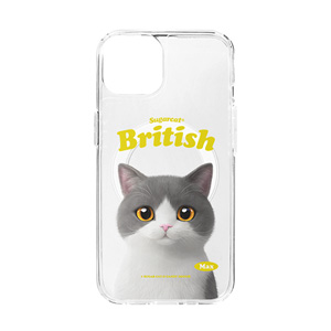 Max the British Shorthair Type Clear Gelhard Case (for MagSafe)