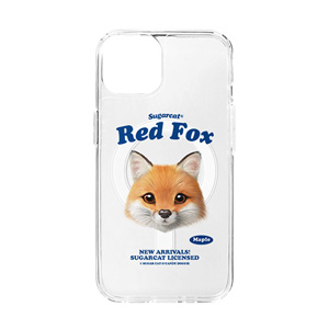 Maple the Red Fox TypeFace Clear Gelhard Case (for MagSafe)