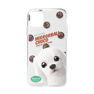 Livee’s Mirrorball Choco New Patterns Clear Jelly Case