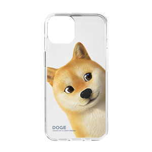 Doge the Shiba Inu Peekaboo Clear Jelly Case