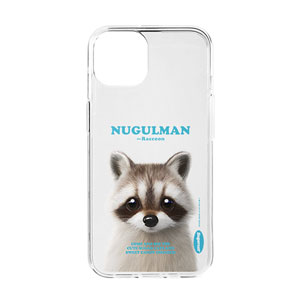 Nugulman the Raccoon Retro Clear Jelly/Gelhard Case