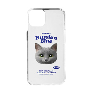 Nami the Russian Blue TypeFace Clear Jelly/Gelhard Case