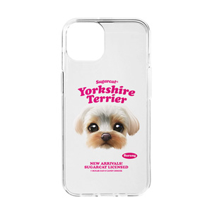 Sarang the Yorkshire Terrier TypeFace Clear Jelly/Gelhard Case
