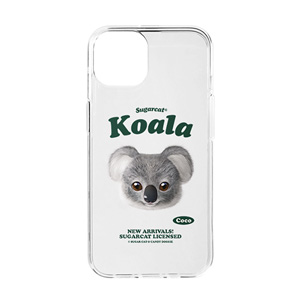 Coco the Koala TypeFace Clear Jelly/Gelhard Case