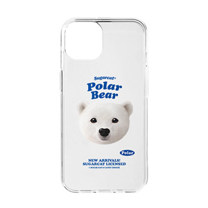 Polar the Polar Bear TypeFace Clear Jelly/Gelhard Case