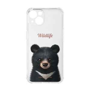 Bandal the Aisan Black Bear Simple Shockproof Jelly Case