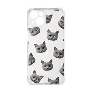 Nami the Russian Blue Face Patterns Shockproof Jelly Case