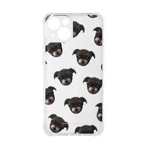 Peach the Schnauzer Face Patterns Shockproof Jelly Case