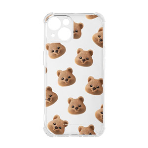 Toffee the Quokka Face Patterns Shockproof Jelly Case