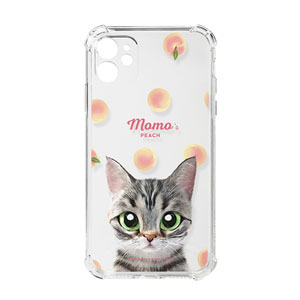 Momo the American shorthair cat’s Peach Shockproof Jelly Case